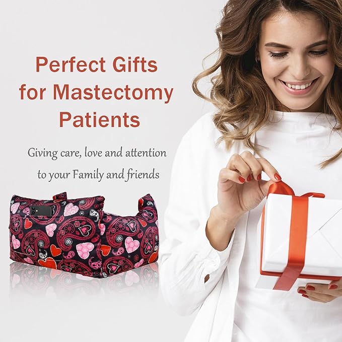 Mastectomy Pillow - Post Surgery Pillow, Breast Pillow for Sleeping After Heart Surgery, Lumpectomy Pillow, Breast Reduction & Augmentation Pillow Double Mastectomy Gifts for Women