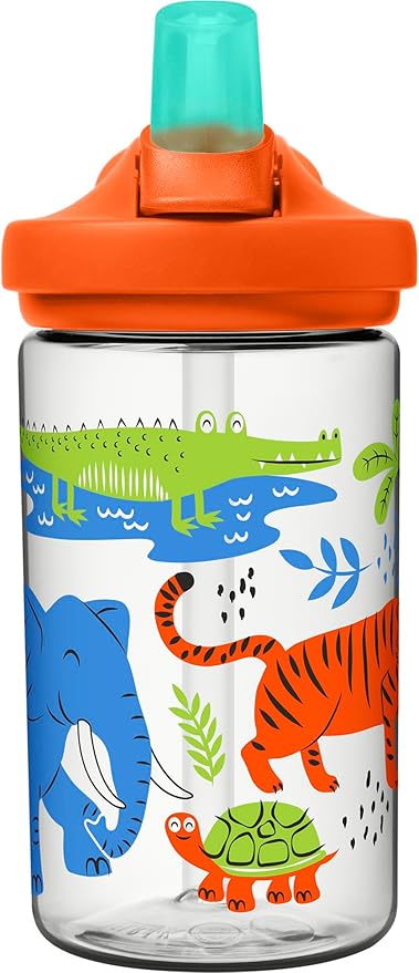 CamelBak Eddy+ 14oz Kids Water Bottle with Tritan Renew – Straw Top, Leak-Proof When Closed - Limited Edition Colors