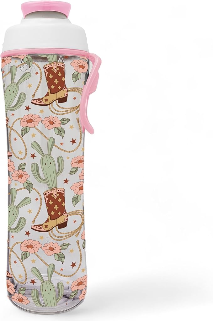 Kids Water Bottle with Chug Lid & Easy Carry Handle | 24oz BPA-Free Tritan Bottles with Leakproof Cap | Reusable & Durable for Girls, Boys, School & Sports | Made in USA