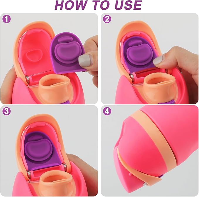 5 Pcs Replacement Stopper for Owala Free Sip 19/24/32/40 Ounce, Silicone Anti-Spill Lid Stopper Compatible with Owala Freesip