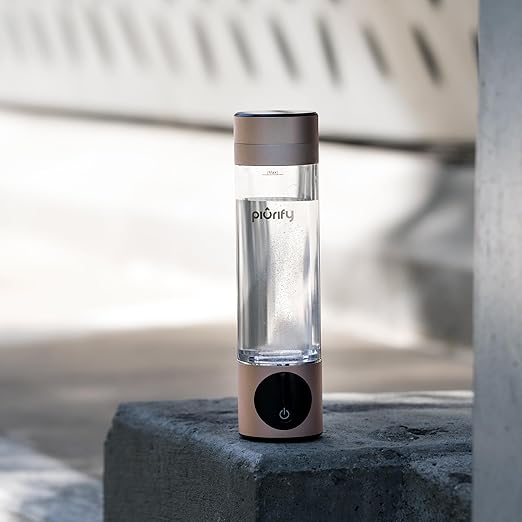 Hydrogen Water Bottle - Pink. Food Grade Body Tumbler; SPE/PEM Technology, Generates Real 3000ppb Pure Hydrogen Rich Concentration. Premium Membrane, Purification Vent.