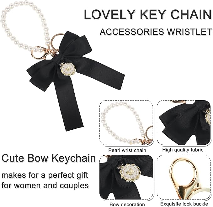 Stanley Cup Accessories Set- Water Bottle Handle Strap, Stanley Cup Protective Silicone Boot, Straw Lid Bow Design Stanley Charms for Stanley Cup 40oz /30 oz Tumbler (black)