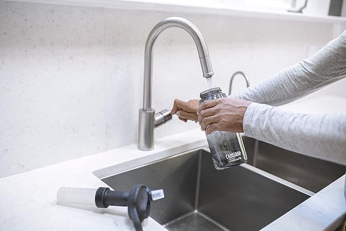 CamelBak eddy+ Water Filter Water Bottle by LifeStraw Integrated 2-Stage Filter Straw - For Hiking, Backpacking, Travel, and Emergency Preparedness