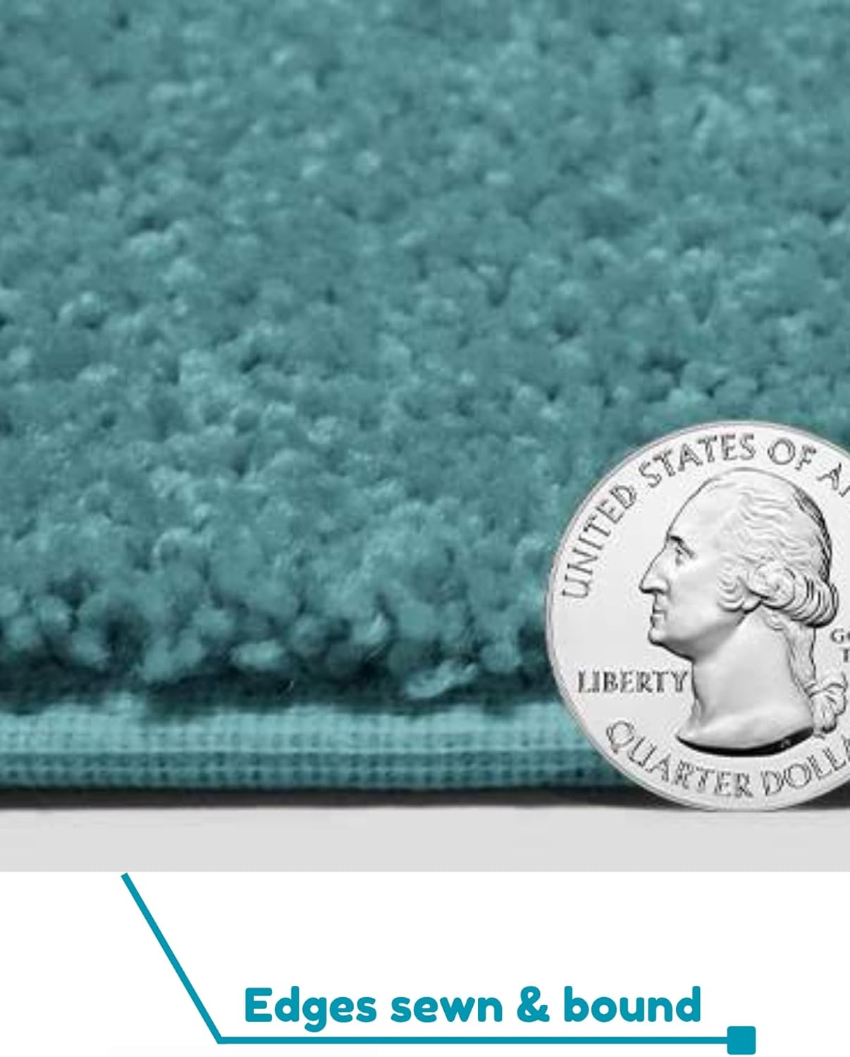 KOECKRITZ Soft and Colorful Kids Classroom Area Rugs (Passes Flammability Pill Test) Many Sizes and Bright Colors to Select from (5' Round, Surf)