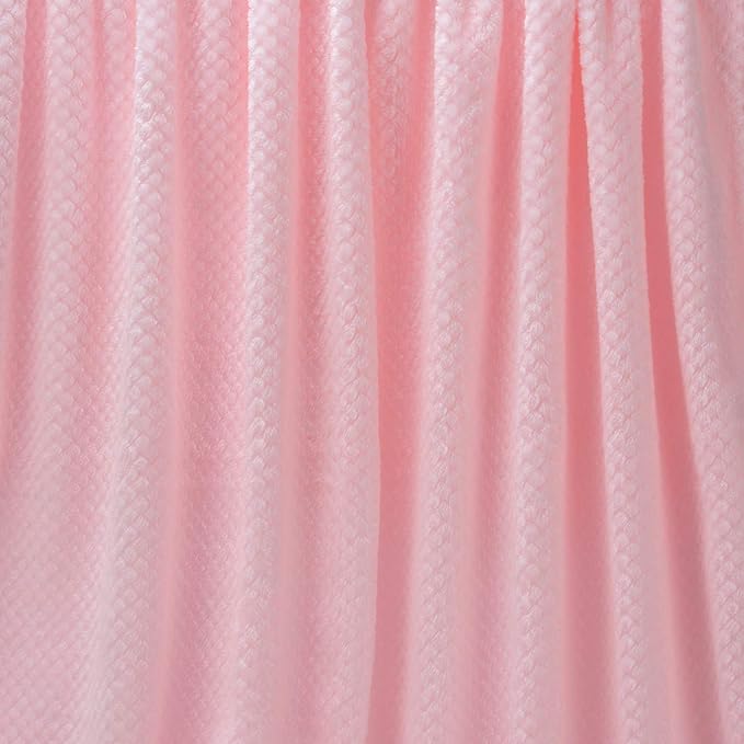 Fuzzy Throw Blanket, Plush Fleece Blankets for adults, Toddler, boys and Girls, Warm Soft Blankets and Throws for Bed, Couch, Sofa, Travel and Outdoor, Camping (Twin(60"x80"), XL1-Baby Pink)