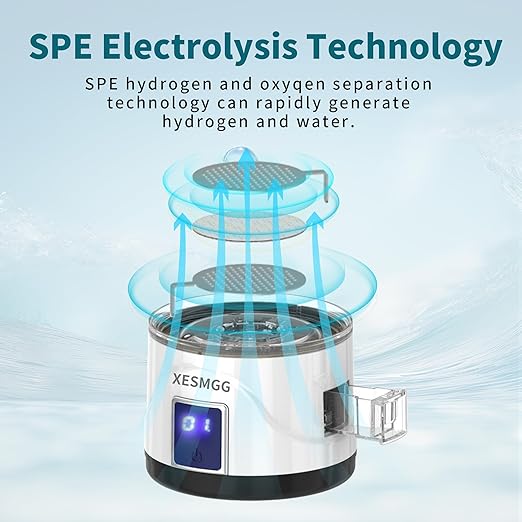 Hydrogen Water Bottle, Hydrogen Water Generator Electrolysis Jug BPA Free with PEM SPE Technology Portable Hydrogen Bottle and Ionizer Machine for Home Travel