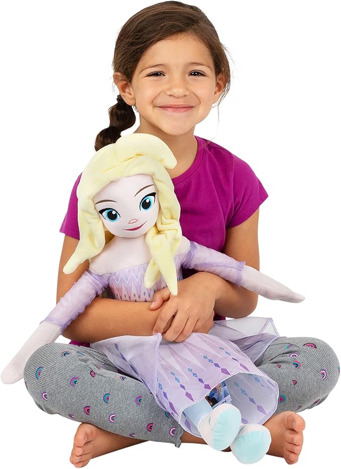 Disney Frozen Elsa Kids Bedding Super Soft Plush Cuddle Pillow Buddy, "Official" Disney Product By Franco