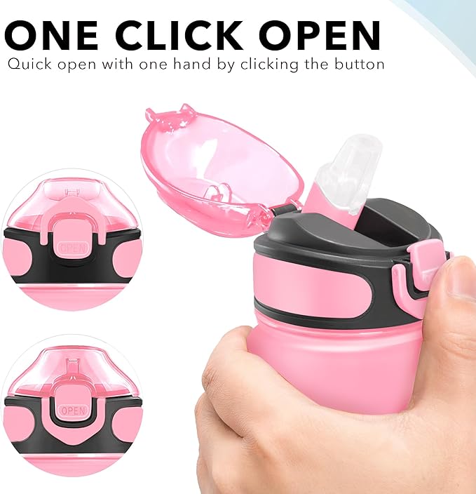 Enerbone 32 oz Drinking Water Bottle with Times to Drink and Straw, Motivational with Carrying Strap, Leakproof BPA & Toxic Free, Ensure You Drink Enough Water for Fitness Gym Outdoor