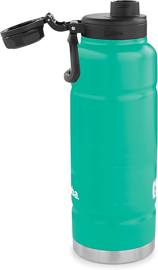 Bubba Trailblazer 40oz Vacuum-Insulated Stainless Steel Water Bottle with Leak-Proof Lid, Keeps Drinks Cold up to 38 Hours or Hot up to 10 Hours, Rock Candy