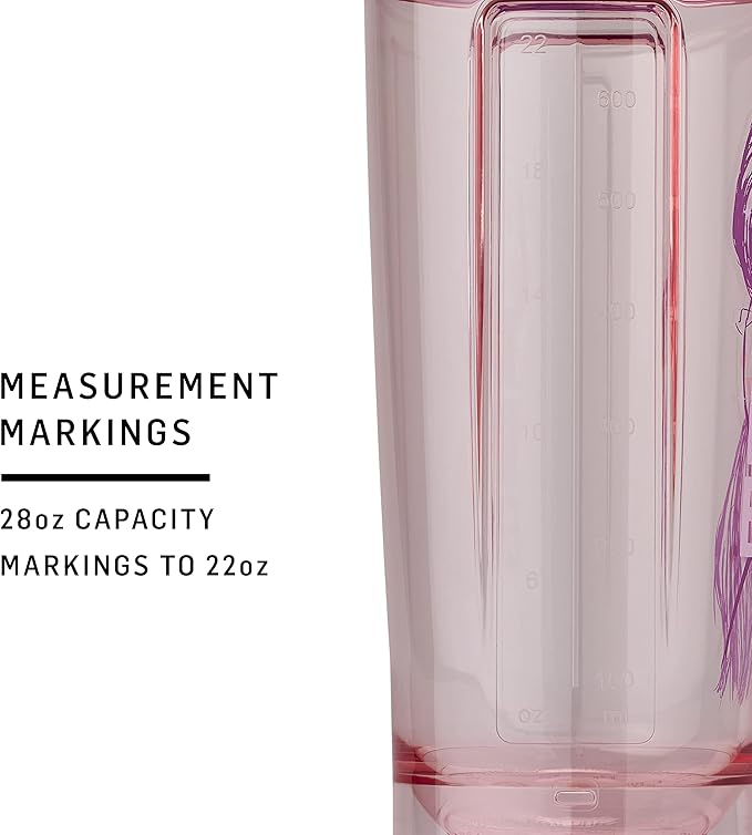 BlenderBottle Disney Princess Shaker Bottle Pro Series, Perfect for Protein Shakes and Pre Workout, 28-Ounce, Ariel