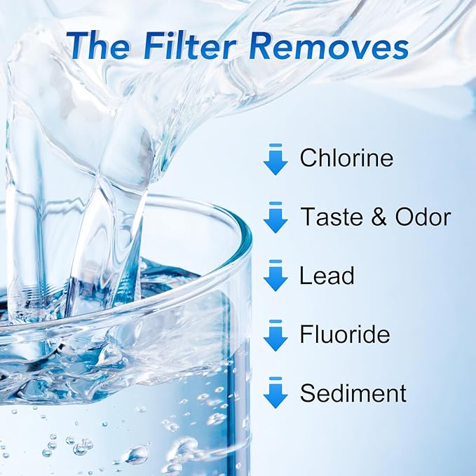 ICEPURE NSF53&42 5-Stage Pitcher Water Filter Replacement for ZERO ZR-001, ZR-003, ZR-017,ZP-007RP, ZD-013W, ZS-011RP, ZD-012RP, Pitchers and Dispensers Replacement [4 Pack]