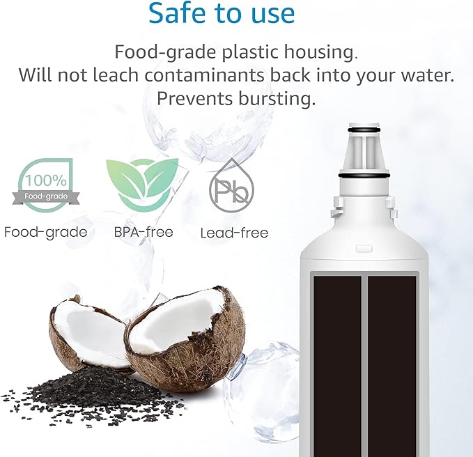AQUACREST F-1000, 4204490 Water Filter, Replacement for F-1000, Sub-Zero 4204490, 4290510,F-3000 and AquaPure AP Easy C-Complete, Subzero Water Filter 4204490, F-1000S & F-2000S & F-3000S, Pack of 2