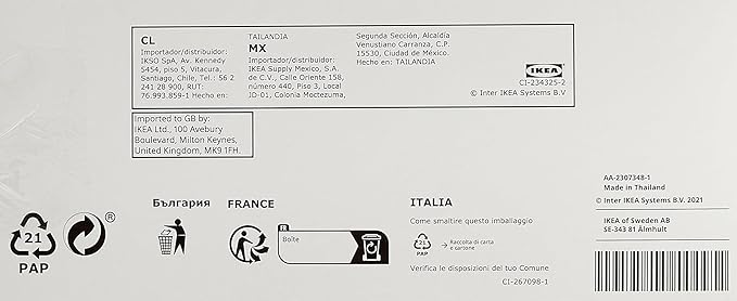 ISTAD Plastic Bag, Red, Pack of 60, Comprises: 30 bags (0.4 l) and 30 bags (1 l), Can be used over and over again since it can be re-sealed.