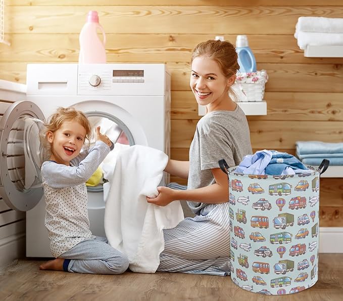 Car Kids Laundry Basket Kids Hamper Car Toy Storage Bin for Boys Room Decor Nursery Hamper Gift Baskets for Bedroom Bathroom(Car)