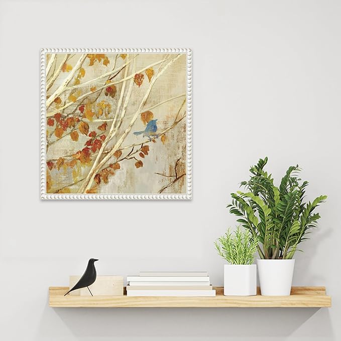 Amanti Art Framed Canvas Wall Art Print (16x16) Singing I by Asia Jensen Float Framed Canvas Art for Wall Decor, Living Room, Bedroom, Bathroom, Kitchen, Office or Business Artwork from WI, USA