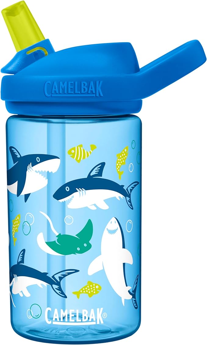 CamelBak Eddy+ 14oz Kids Water Bottle with Tritan Renew – Straw Top, Leak-Proof When Closed