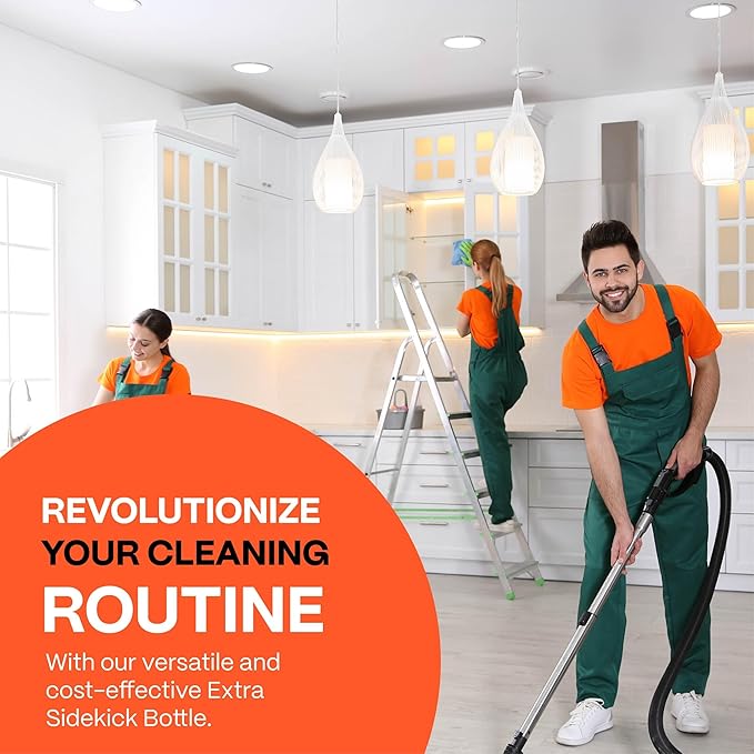 Empty Sidekick Bottle, Kitchen and Household Cleaning Supplies, Perfect for Light-duty Cleaning