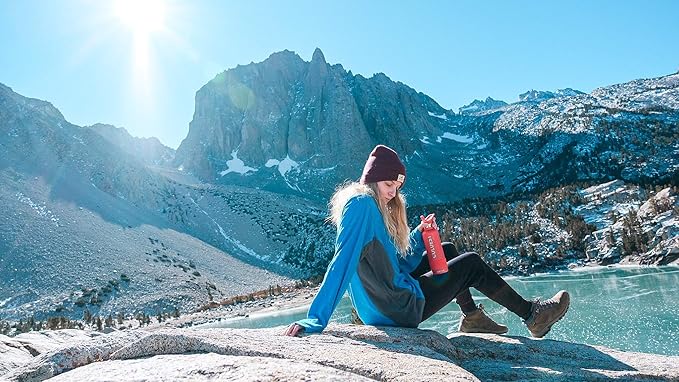 Coldest Water Bottle with Standard Mouth Straw Lid Metal Thermos Vacuum Insulated Stainless Steel l Reusable Leak Proof Cupholder Flask (21 oz, Stardust)