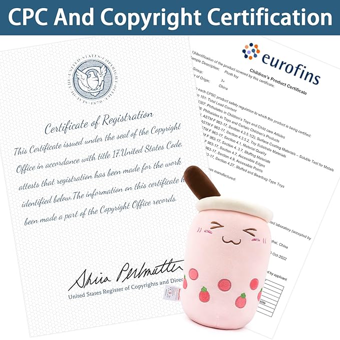 Niuniu Daddy Boba Stuffed Toy, Pink Milk Tea Plushie, Soft Polyester Plush, Cuddle Pillow, Great Gift for Birthday/Christmas