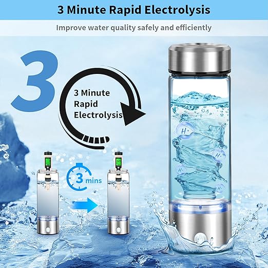 Hydrogen Water Bottle Silver