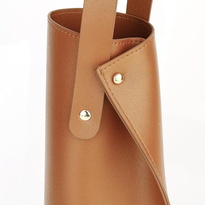 Wine Gift Bag, Reusable PVC Leather Wine Tote Carrier, Double Layered bag, Birthday Bridal Showers Holiday Gifts