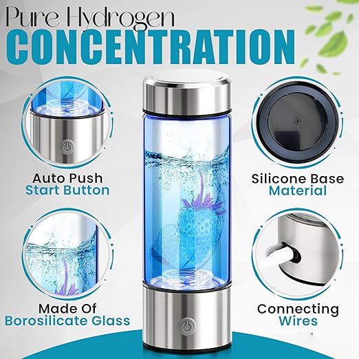 DASZERX® Hydrogen Water Bottle 2024, Ion Water Bottle Improve Water Quality in 3 Minutes, Rich Water Bottle Generator with SPE PEM Technology Water Ionizer