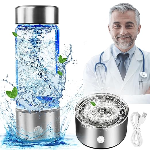 Hydrogen Water Bottle,Portable Hydrogen Water Bottle Generator, with Pem SPE Technology 3Min Quick Electrolysis Improve Water,for Home, Office, Travel, Daily Drinking