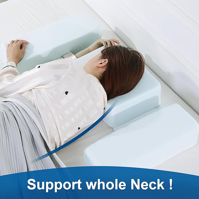HOMBYS Shoulder Pillow Pillow for Side Sleeper,Ergonomic Memory Foam Pillow for Neck and Shoulder Pain,Cervical Neck Pillow with Armrest Area for Adults Sleeping