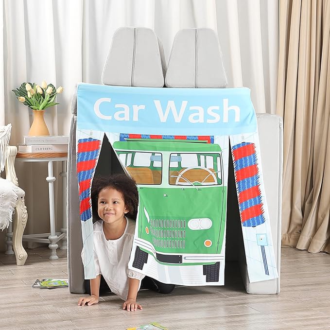 Play Panels for Kids Foam Play Couch, Car Wash