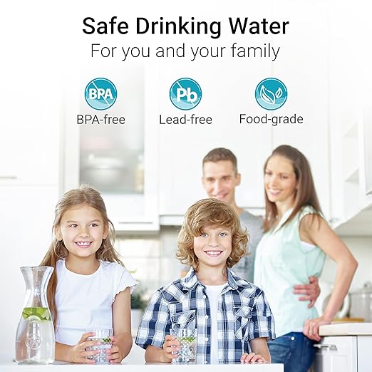 AQUA CREST Water Filter Replacement for All Waterdrop Pitchers, WD-PT-07, WD-PT-05, WD-PT-04, Reduces PFAS, Last Up to 3 Months or 200 Gallons (Pack of 1)