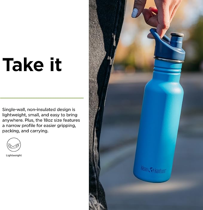 Classic Narrow 18oz (w/Sport Cap) Hawaiian Ocean