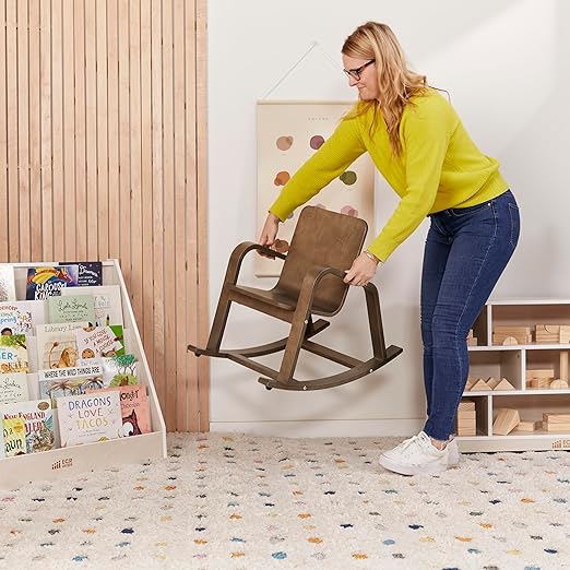 ECR4Kids Bentwood Rocking Chair, Kids Furniture, Grey Wash