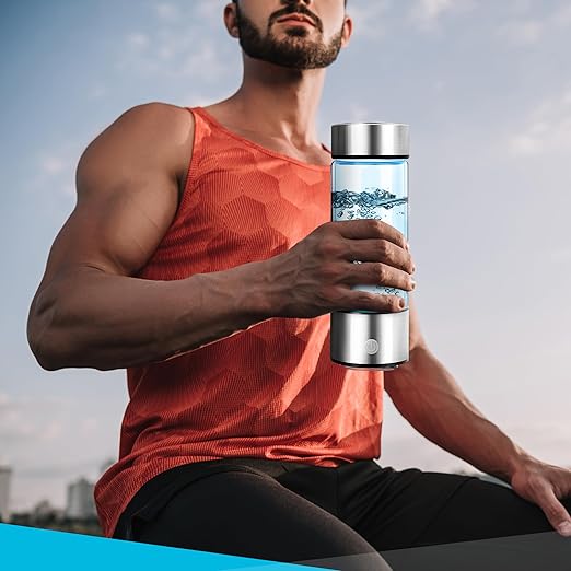 Cutting-Edge Hydrogen Water Bottle Generator. A Rechargeable Water ionizer Machine to Deliver Quick Electrolysis in Minutes. Advanced Hi-Tech for Convenient and efficient Hydrogen Water Production