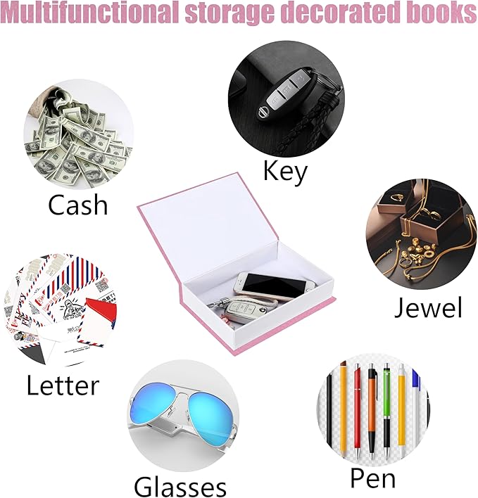 Preppy Room Decor Aesthetic Coffee Table Books Decor Preppy Books Miami Book Ddecorative Books for Home Decor Set of 3 Fake Books for Decoration (Red)