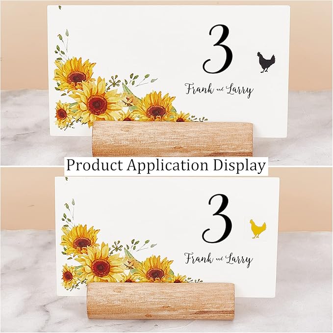 OLYCRAFT 2400pcs Wedding Meal Stickers 0.4 inch Chicken Pattern Meal Choice Stickers for Wedding Place Card Stickers Menu Choices Kitchen Meal Indicator Stickers - Gold & Black