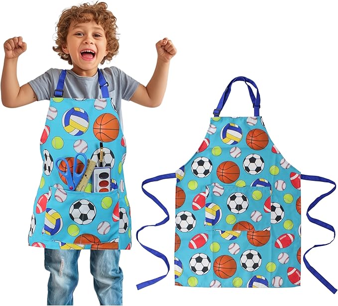 Kids Apron - cooking, gardening, artist, painting, cleaning, baking, pottery, chef, kitchen - gift boys, girls