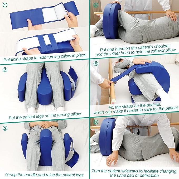 Bedridden Patients: Patient Turning Devices and Bedroll Pillows for Elderly, Orthopedic and Convenience