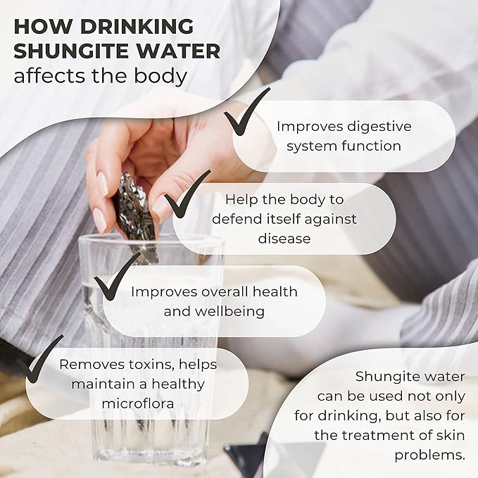 Karelian Heritage Elite Shungite Rocks for Water Purification & Filtering 0.2 lb | 0.5-1 oz per Stone | Certified Natural Authentic Shungite Stones from Karelia | Home Decoration REB12