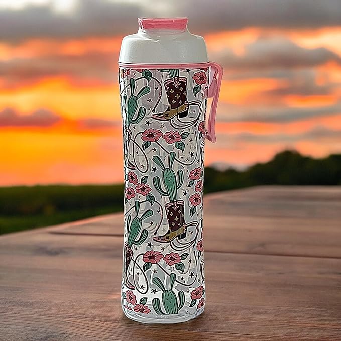 Kids Water Bottle with Chug Lid & Easy Carry Handle | 24oz BPA-Free Tritan Bottles with Leakproof Cap | Reusable & Durable for Girls, Boys, School & Sports | Made in USA