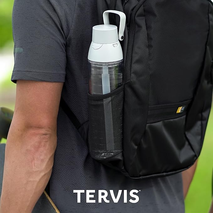 Tervis Softball - All Over Made in USA Double Walled Insulated Tumbler Travel Cup Keeps Drinks Cold & Hot, 24oz Venture Lite Water Bottle, Classic