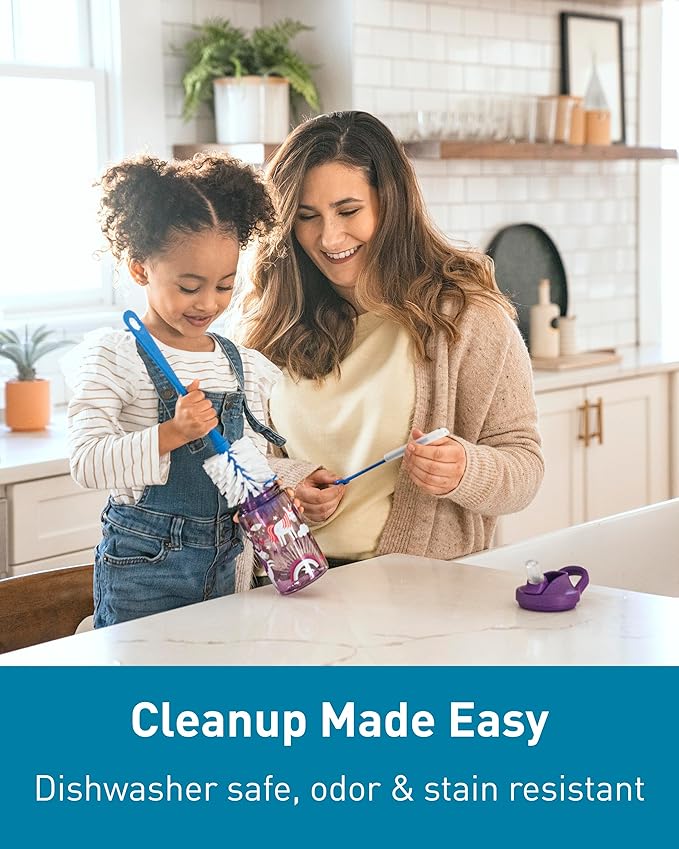 CamelBak Eddy+ 14oz Kids Water Bottle with Tritan Renew – Straw Top, Leak-Proof When Closed