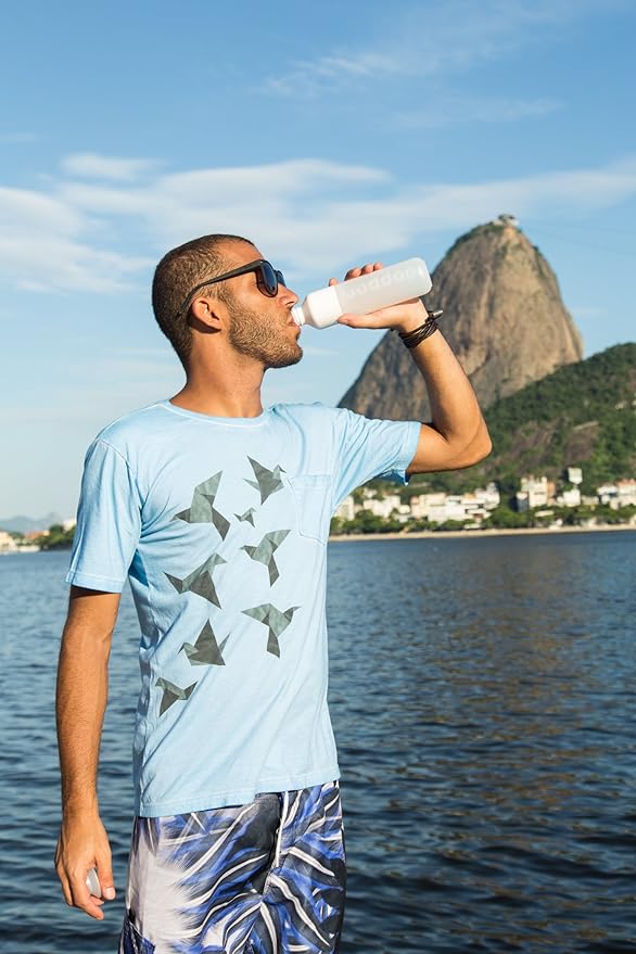 Preserve Dopper Water Bottle, 15.25 Ounce, Pure White