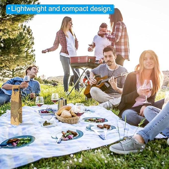 PATIKIL Wine Gift Bag, Wine Bag Reusable Leather Wine Tote Carrier for Wine Bottles Portable Champagne Gift Bags for Picnic Party Wedding, Yellow