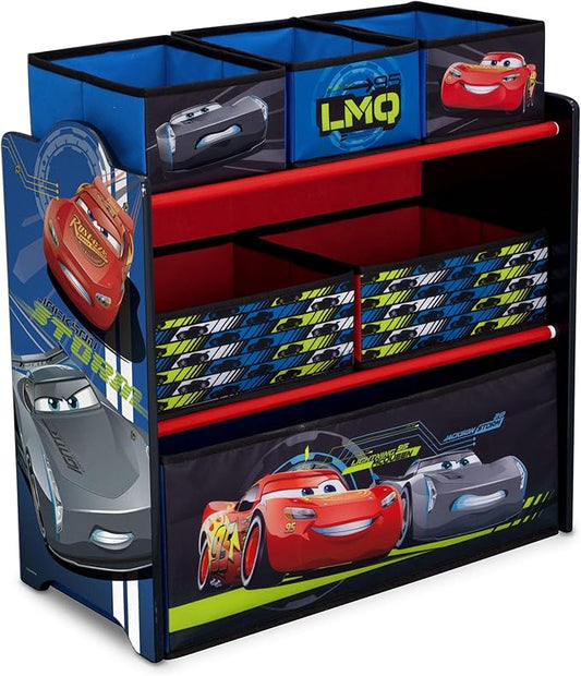 Delta Children Multi-Bin Toy Organizer, Disney/Pixar Cars