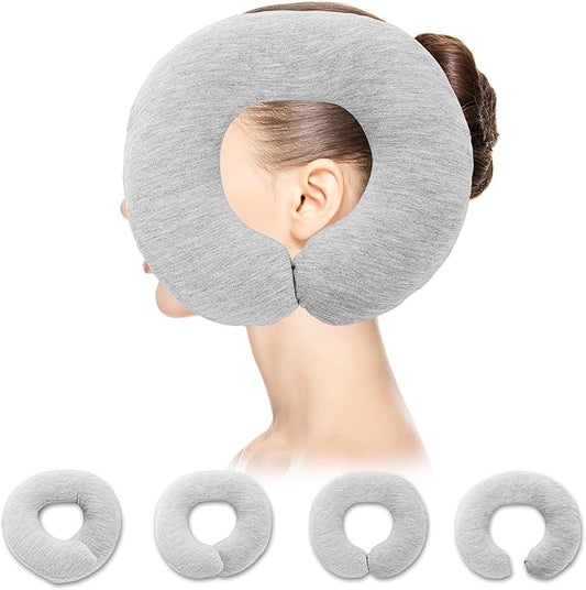 MABOZOO Ear Piercing Pillow for Side Sleepers with Ear Hole for Ear Pain,Adjustable Ear Hole Piercing Pillows for Ear Inflammation,Ear Guard Pillow for Piercings, Earplugs, and Headphones