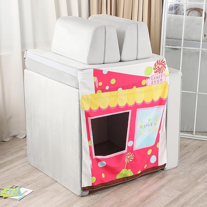Play Panels for Kids Foam Play Couch, Candy Store