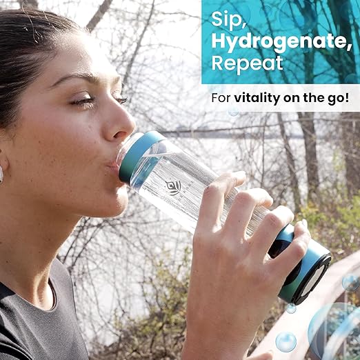 Hydrogen Water Bottle, Hydrogen Water Bottle Generator Produces Pure Hydrogen Water, SPE/PEM Technology, OLED Display, Purification Vent, Generates up to 5500 PPB, Best Hydrogen Water Generator.