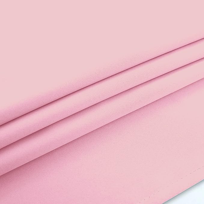 Mrs.Naturall Pink Blackout Curtains 84 Inches Long for Living Room 2 Panels Grommet Black Out Blinds Curtains for Girls Bedroom Windows Room Decor,52x84 in Length