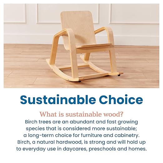 ECR4Kids Bentwood Rocking Chair, Kids Furniture, Natural