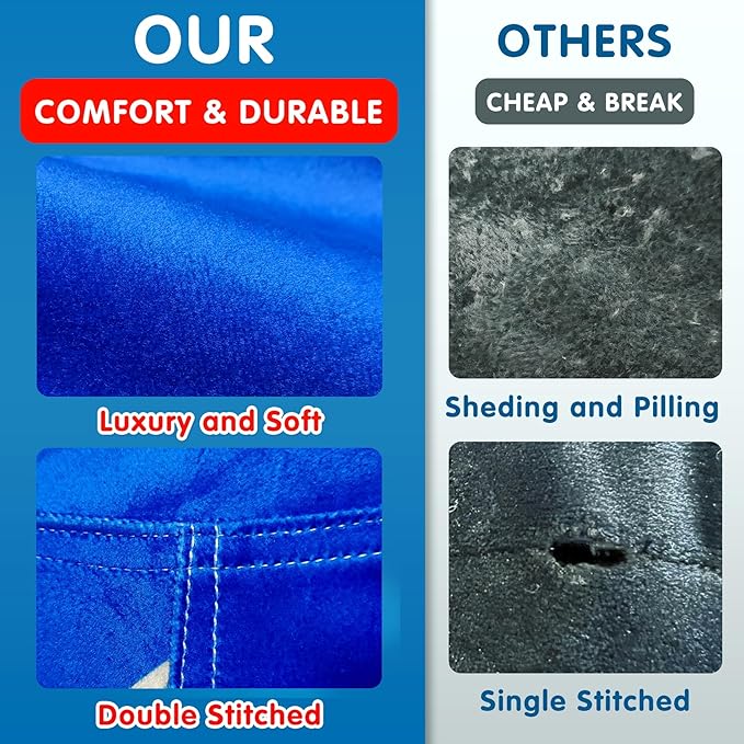 Lukeight Stuffed Animal Storage Bean Bag Chair Cover for Kids, Zipper Beanbag Chair Cover for Organizing Toddler and Kids' Rooms Plush Toys (Outer Space Velvet, X-Large)